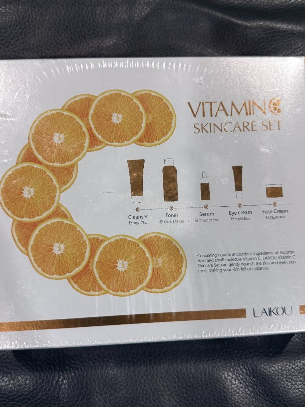 LAIKOU Vitamin C 5-Piece Skincare Gift Set - Brand New Sealed